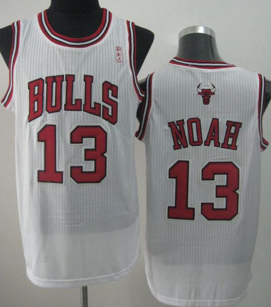 Chicago Bulls 13 Joakim Noah White Revolution 30 NBA Jerseys