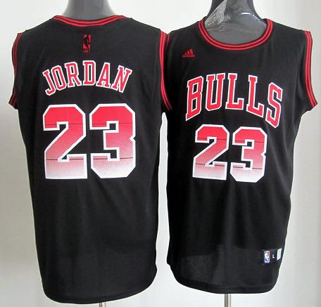 Chicago Bulls 23 Michael Jordan Black Vibe Fashion Revolution 30 Swingman Jersey Cheap
