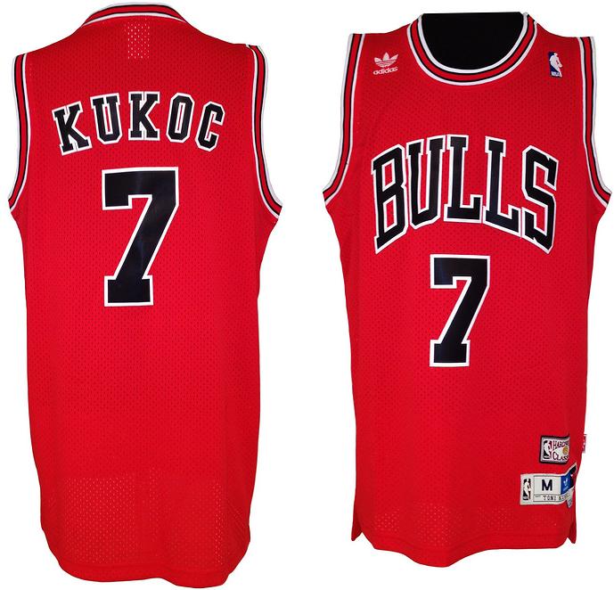 Chicago Bulls #7 Toni Kukoc Red Soul Swingman NBA Jersey Cheap