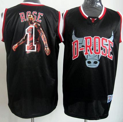 Chicago Bulls 1 Derrick Rose Notorious Fashion NBA Jersey