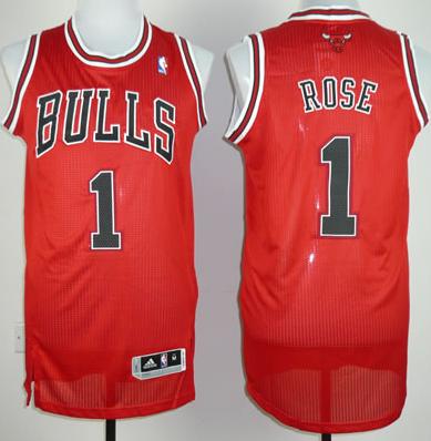 Revolution 30 Chicago Bulls 1 Derek Rose Red NBA Jerseys