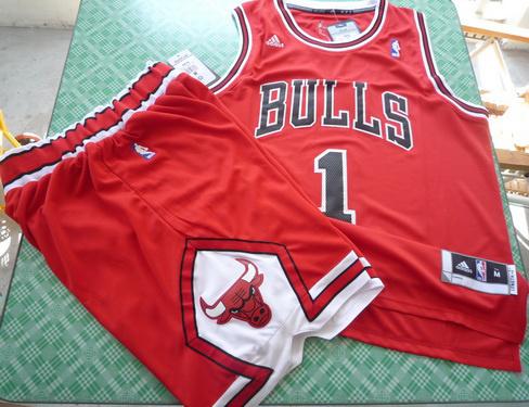 Chicago Bulls 1 Derrick Rose Red Revolution 30 Swingman Jersey & Shorts Suit