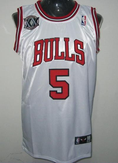 Chicago Bulls 5 Boozer White 20th Jersey Cheap