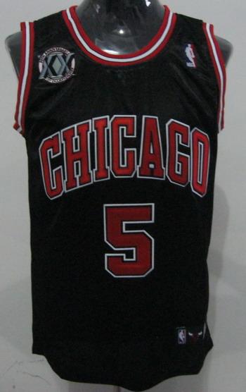 Chicago Bulls 5 Boozer Black 20th Jersey Cheap