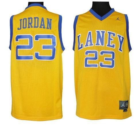 Laney High School 23 Michael Jordan Classic Stitched Yellow M&N Jersey Laney High School 23 Michael Jordan Classic Stitched Yellow M&N Jersey