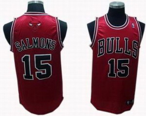 Chicago Bulls 15 John Salmons Basketball Jerseys red