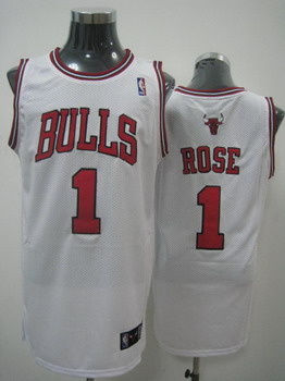 Chicago Bulls 1 Rose White Swingman Jerseys