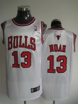 Chicago Bulls 13 NOAH white jerseys