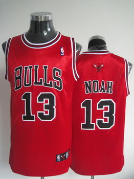Chicago Bulls 13 NOAH red jerseys