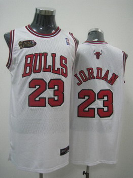 Chicago Bulls 23 jordan white jerseys Cheap