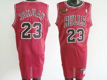 Chicago Bulls 23 jordan bright red jerseys Cheap