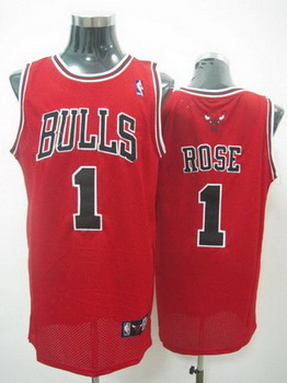 Chicago Bulls 1 Derek Rose red jerseys Cheap