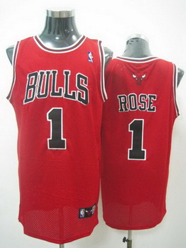 Chicago Bulls 1 Derek Rose red jerseys