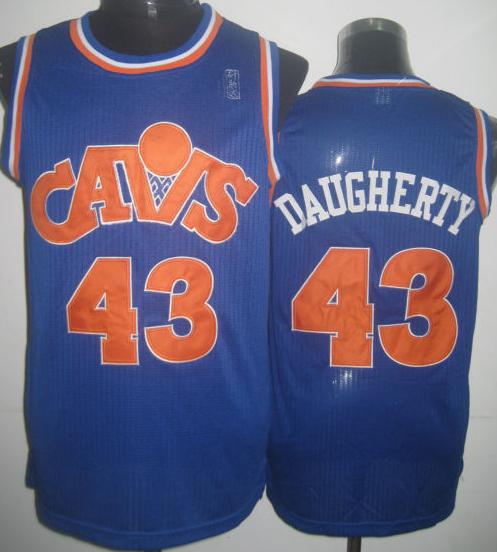 Cleveland Cavaliers 43 Brad Daugherty Blue Revolution 30 NBA Jerseys Cheap