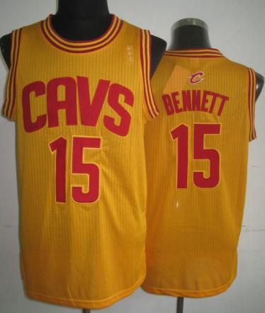 Cleveland Cavaliers 15 Anthony Bennett Yellow Revolution 30 NBA Jerseys Cleveland Cavaliers 15 Anthony Bennett Yellow Revolution 30 NBA Jerseys