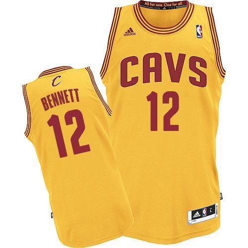 Cleveland Cavaliers 12 Anthony Bennett Yellow Revolution 30 NBA Jersey Cheap