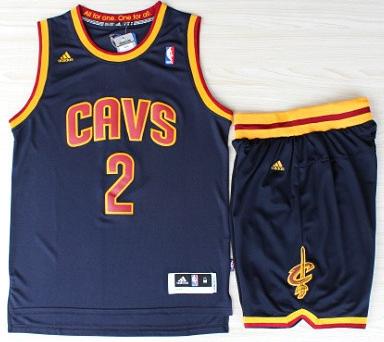 Cleveland Cavaliers 2 Kyrie Irvin Blue Revolution 30 Swingman Jerseys Shorts NBA Suits Cheap