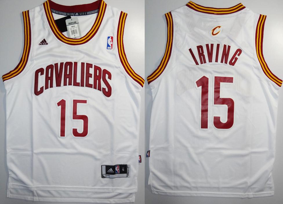 Cleveland Cavaliers 15 Kyrie Irving White Revolution 30 Swingman NBA Jerseys Cleveland Cavaliers 15 Kyrie Irving White Revolution 30 Swingman NBA Jerseys