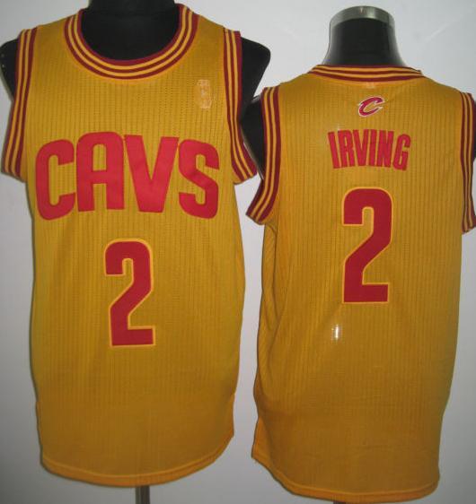 Cleveland Cavaliers 2 Kyrie Irving Yellow Revolution 30 NBA Jerseys Cheap