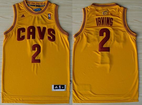 Cleveland Cavaliers 2 Kyrie Irving Yellow Revolution 30 Swingman NBA Jerseys Cleveland Cavaliers 2 Kyrie Irving Yellow Revolution 30 Swingman NBA Jerseys