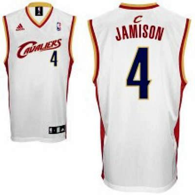 Cleveland Cavaliers 4 Antawn Jamison White Jersey