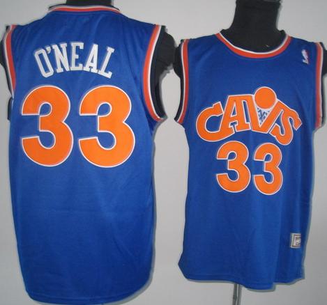 Cleveland Cavaliers 33 Shaquille O'neal Blue Jersey