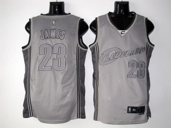 Cleveland Cavaliers 23 James Grey Swingman Jerseys
