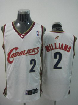 Cleveland Cavaliers 2 WILLIAMS white jersesy Cheap