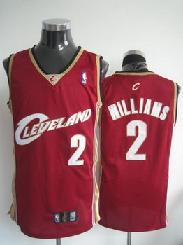 Cleveland Cavaliers 2 WILLIAMS red jersesy