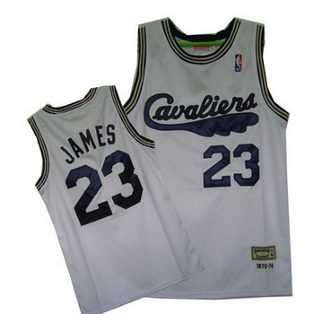 Cleveland CAVALIERS 23 LEBRON JAMES white jerseys