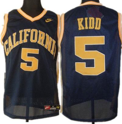 California College 5 Jason Kidd Navy Blue Basketball Jersey