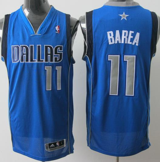 Revolution 30 Dallas Mavericks 11 Barea Light Blue Jersey