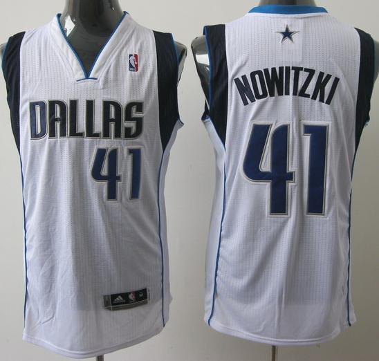 Revolution 30 Dallas Mavericks 41 Dirk Nowitzki White Jersey