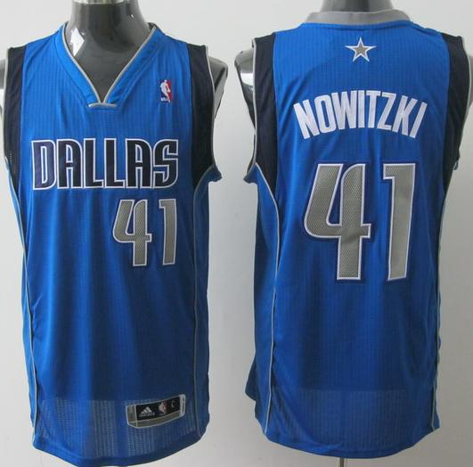 Revolution 30 Dallas Mavericks 41 Dirk Nowitzki Light Blue Jersey Cheap