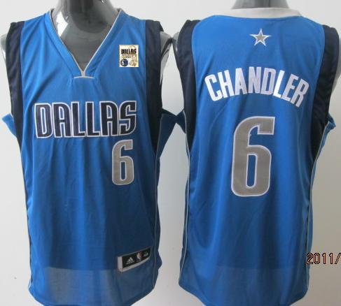 2011 NBA Champions Dallas Mavericks 6 Tyson Chandler Light Blue Jersey Cheap