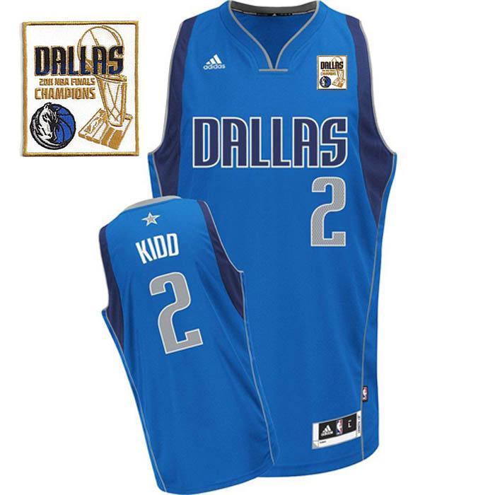 2011 NBA Champions Dallas Mavericks 2 Jason Kidd Light Blue Swingman Jersey Cheap