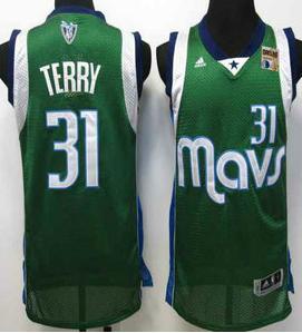2011 NBA Champions Dallas Mavericks 31 Jason Terry Green Swingman Jersey