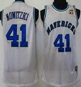 2011 NBA Champions Dallas Mavericks 41 Dirk Nowitzki White Jersey