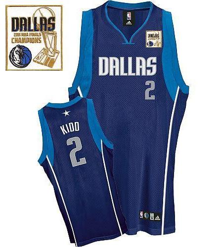 2011 NBA Champions Dallas Mavericks 2 Jason Kidd Dark Blue Jersey