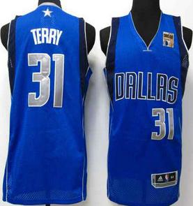 2011 NBA Champions Dallas Mavericks 31 Terry Light Blue Jersey