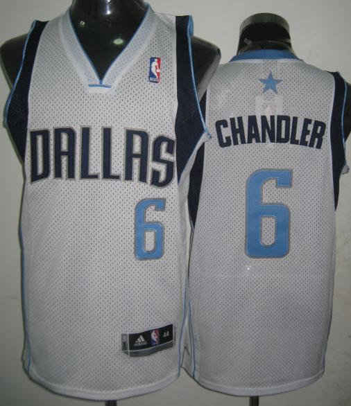 Dallas Mavericks 6 Tyson Chandler White Jersey Cheap