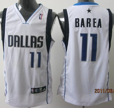 Dallas Mavericks 11 Barea White Jersey Cheap