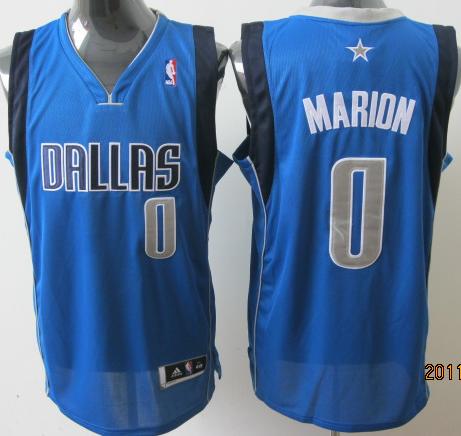 Dallas Mavericks 0 Marion Light Blue Jersey Cheap