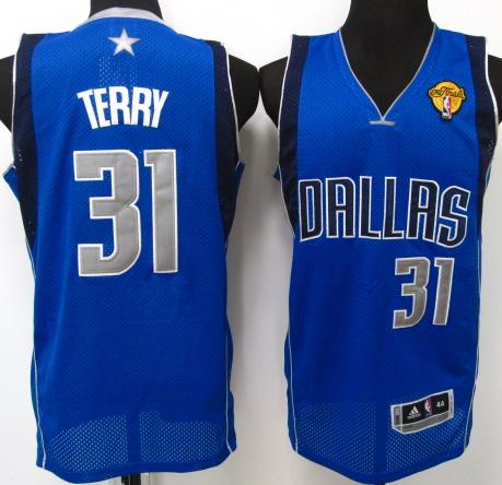 Dallas Mavericks 31 Jason Terry Light Blue 2011 NBA Finals Jersey