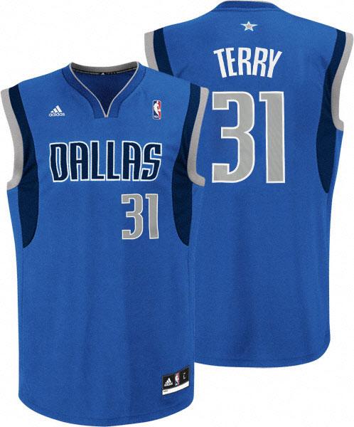 Dallas Mavericks 31 Jason Terry Light Blue Jersey