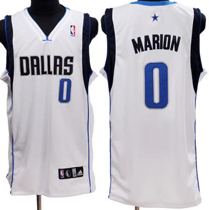 Dallas Mavericks 0 Marion White Jersey