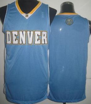 Denver Nuggets Blank Light Blue Revolution 30 NBA Jerseys Cheap
