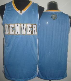 Denver Nuggets Blank Light Blue Revolution 30 NBA Jerseys