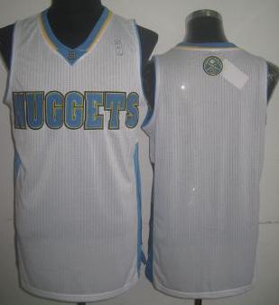 Denver Nuggets Blank White Revolution 30 NBA Jerseys