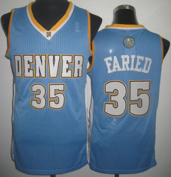 Denver Nuggets 35 Kenneth Faried Light Blue Revolution 30 NBA Basketball Jerseys Cheap